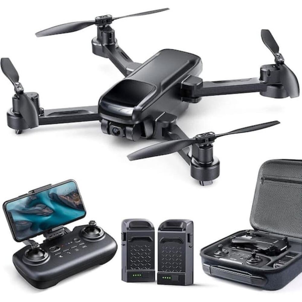 NIB Foldable Quadcopter Drone 4K Camera GPS 120° FOV 5G Live 40 Min Flight